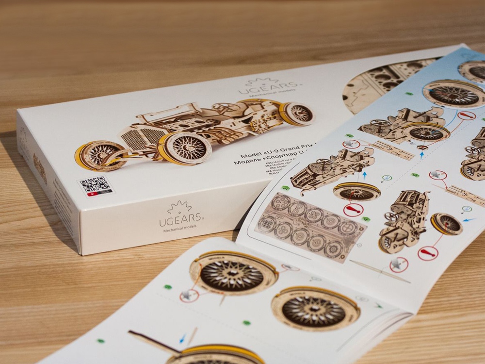 3D-ПАЗЛ UGEARS Спорткар U-9 Гран-при