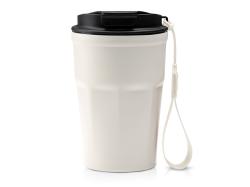 Термокружка KEURY из нержавеющей стали с двойными стенками и ручкой с керамической слоем, белый Термокружка KEURY из нержавеющей стали с двойными стенками и ручкой с керамической слоем, белый