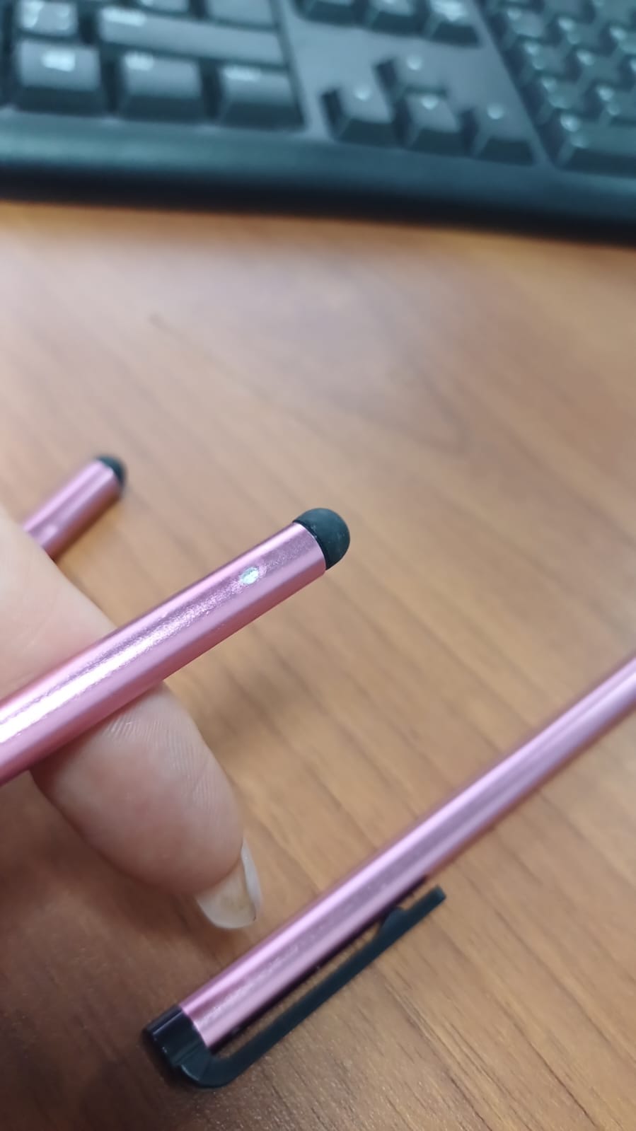 Стилус металлический Touch Smart Phone Tablet PC Universal, розовый (Р)