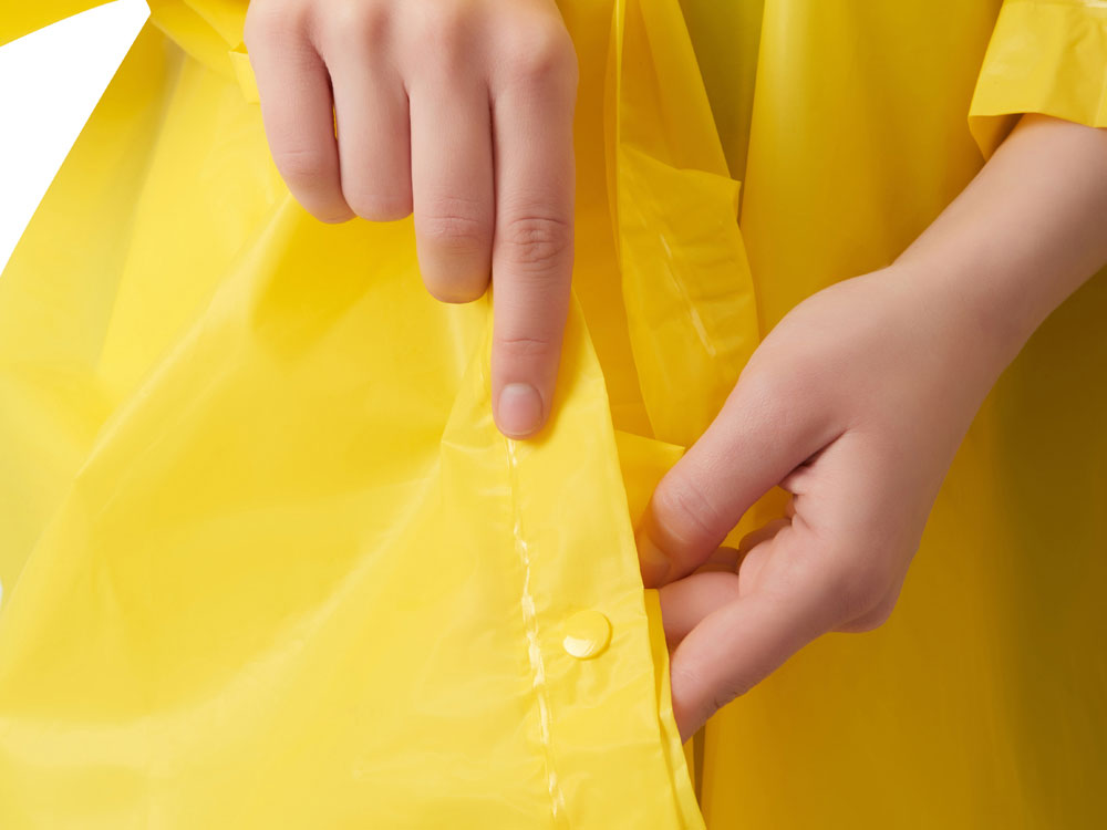 Пончо Hawaii c чехлом унисекс, желтый