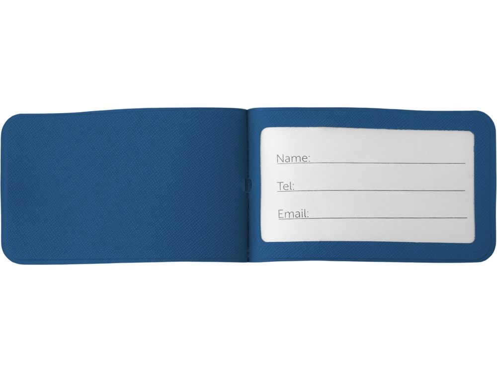 Багажная бирка Favor на силиконовой петле, синий
