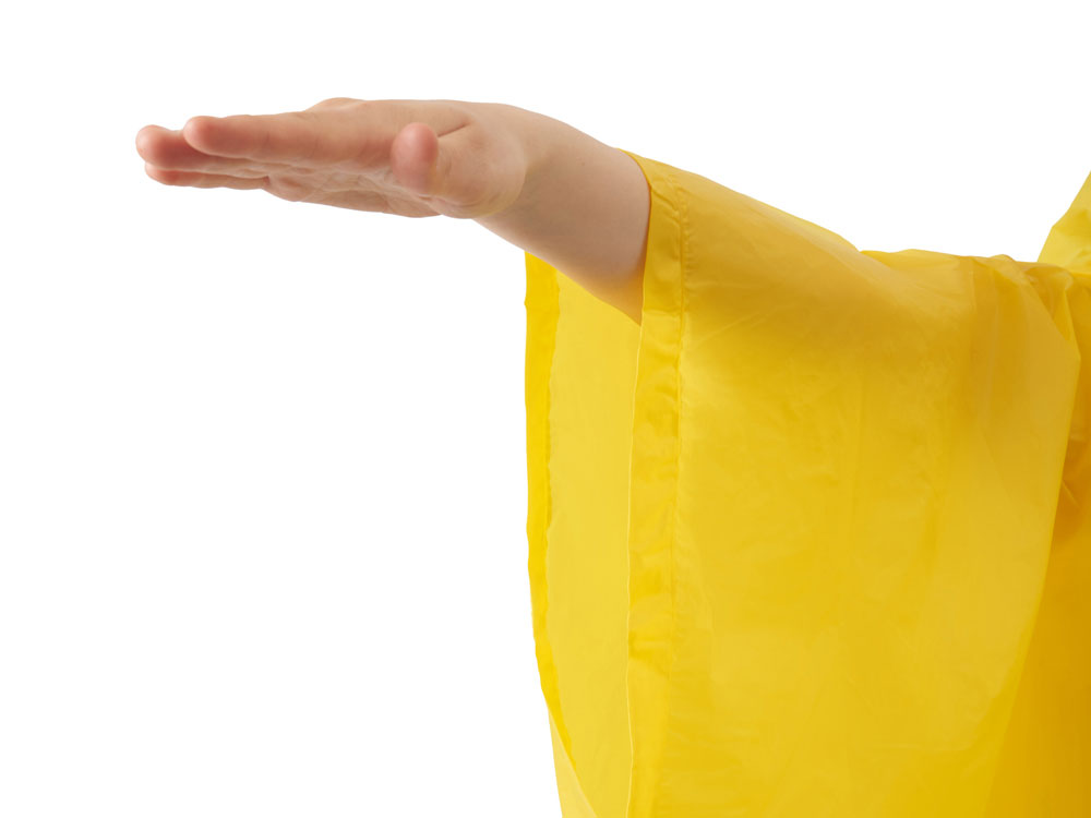 Пончо Hawaii c чехлом унисекс, желтый