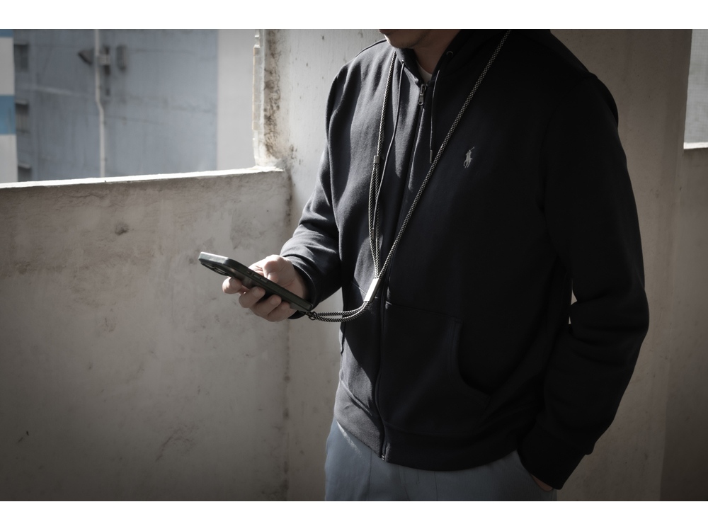 Ремешок на руку для телефона Lany Eco, серый