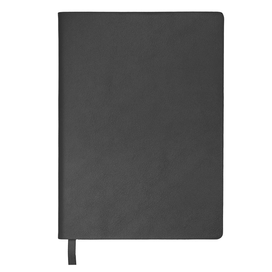 Бизнес-блокнот LADY, формат А5, черный, блок в клетку