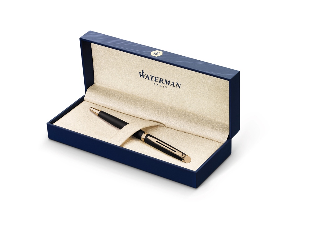 Ручка шариковая Waterman Hemisphere Matt Black GT M, черный матовый/золотистый