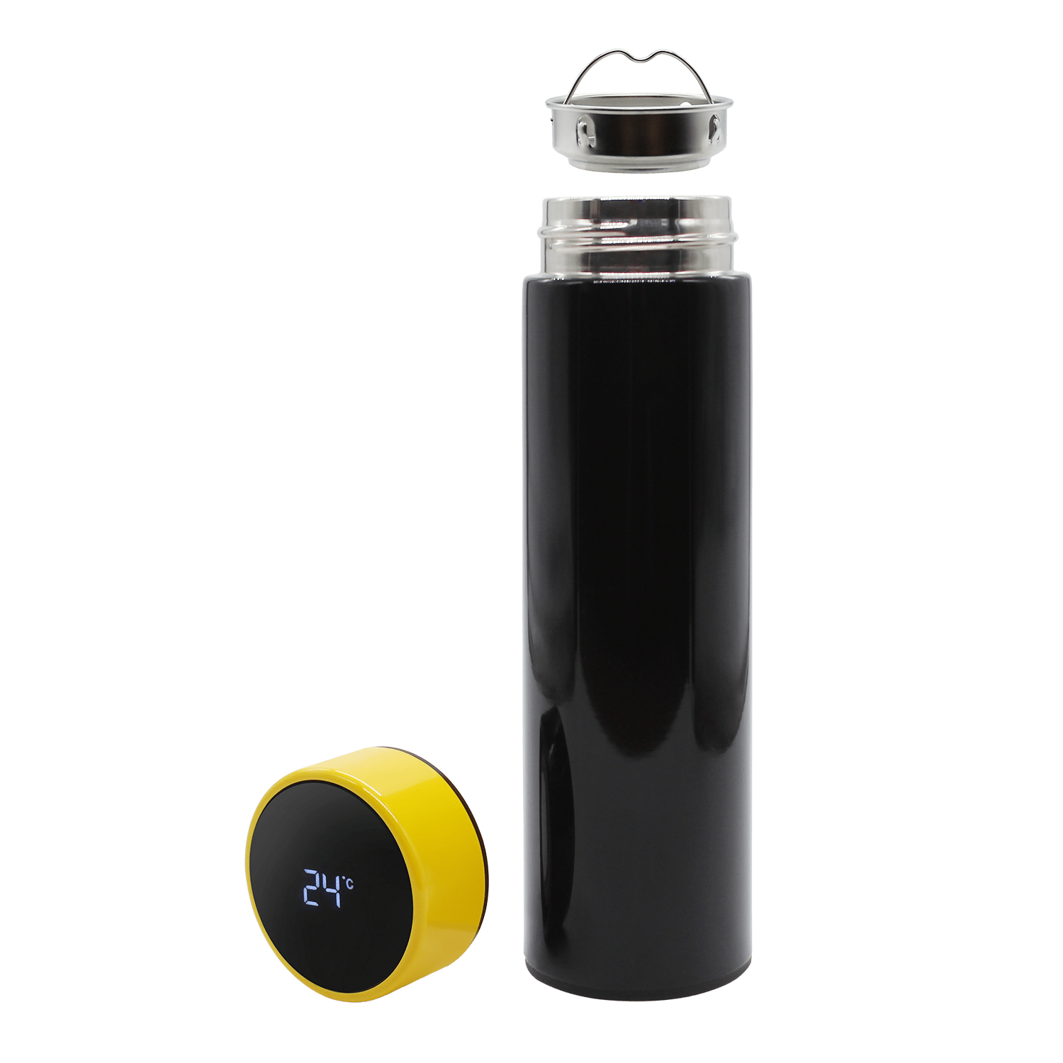 Термос Reactor duo black с датчиком температуры (черный с желтым) Термос Reactor duo black с датчиком температуры (черный с желтым)