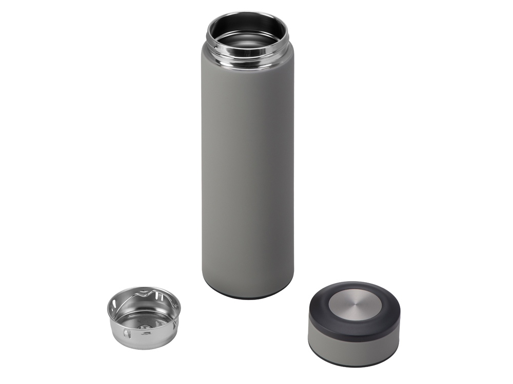 Вакуумный термос Vacuum Flask C1, soft touch, 420мл, серый