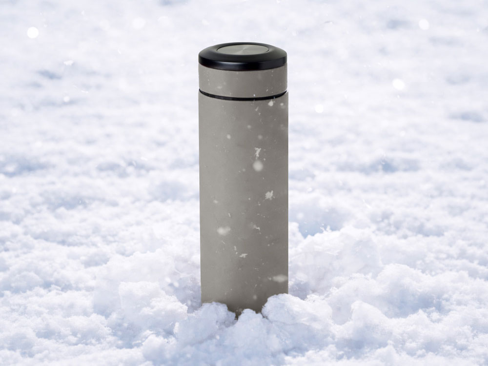 Вакуумный термос Vacuum Flask C1, soft touch, 420мл, серый Вакуумный термос Vacuum Flask C1, soft touch, 420мл, серый