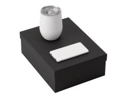 Подарочный набор с термокружкой и повербанком С1, 5000 mAh, белый