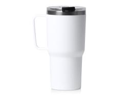 Термокружка Кенчер с двойными стенками из нержавеющей стали 304 и полипропилена, белый