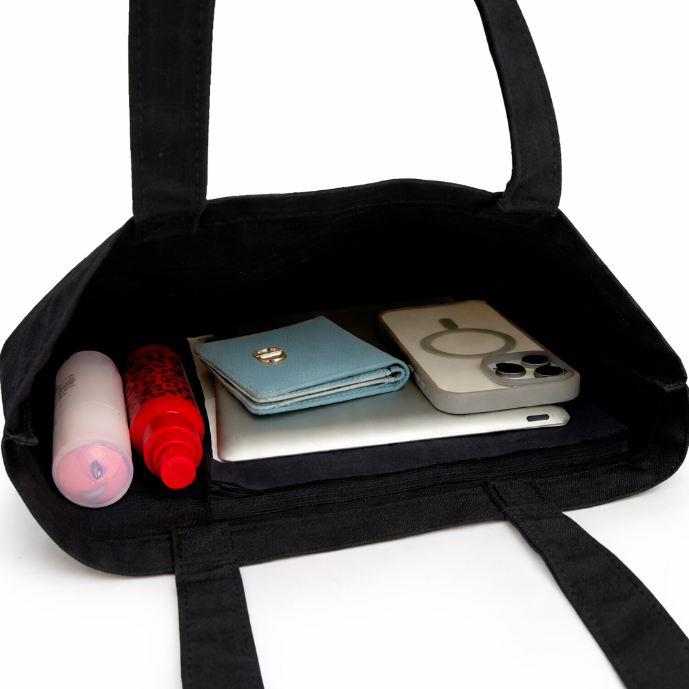 Сумка для покупок IVORY 325 г/м², чёрная Сумка для покупок IVORY 325 г/м², чёрная