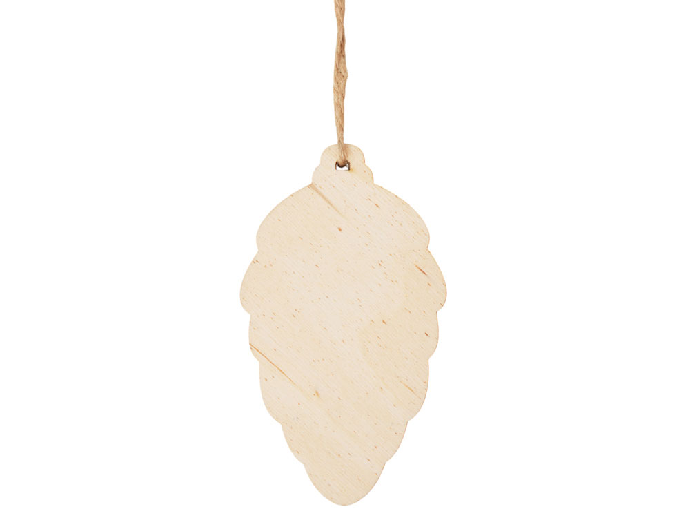 Подвеска шишка с цветной подложкой, коричневая подложка