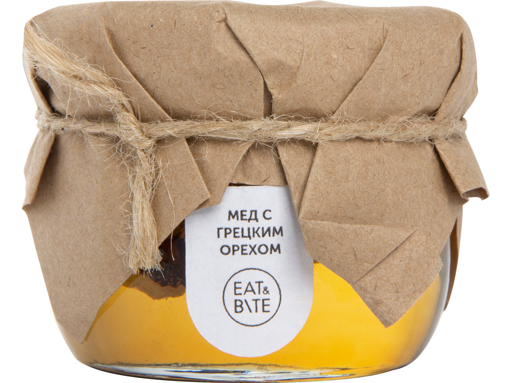 Сувенирный набор Мед с грецким орехом 120 гр Сувенирный набор Мед с грецким орехом 120 гр