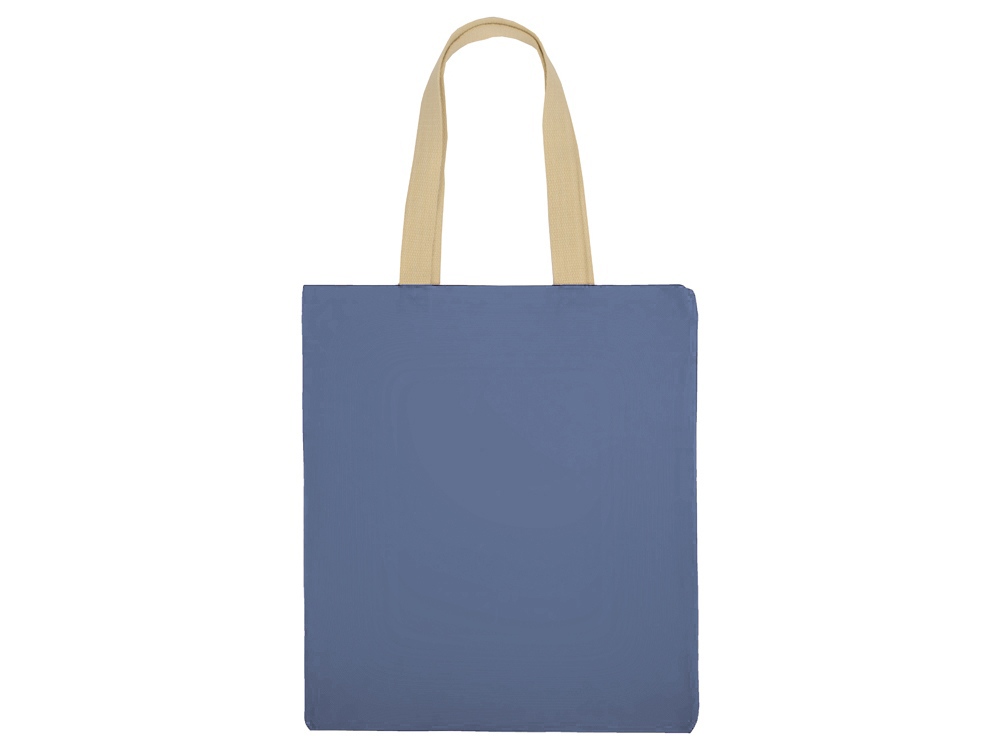 Сумка для шопинга Steady из хлопка с парусиновыми ручками, 260 г/м2, голубой Сумка для шопинга Steady из хлопка с парусиновыми ручками, 260 г/м2, голубой