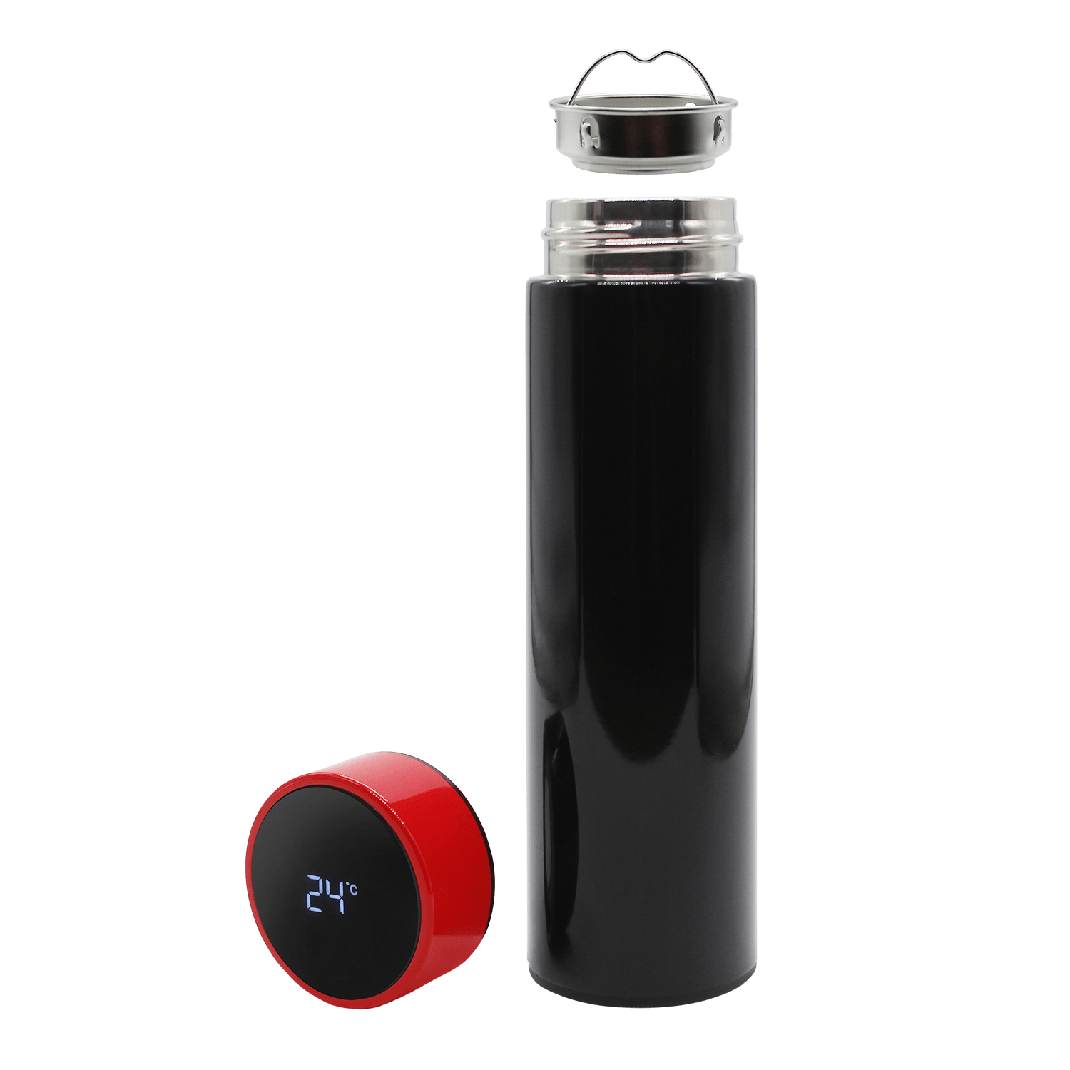 Термос Reactor duo black с датчиком температуры (черный с красным) Термос Reactor duo black с датчиком температуры (черный с красным)
