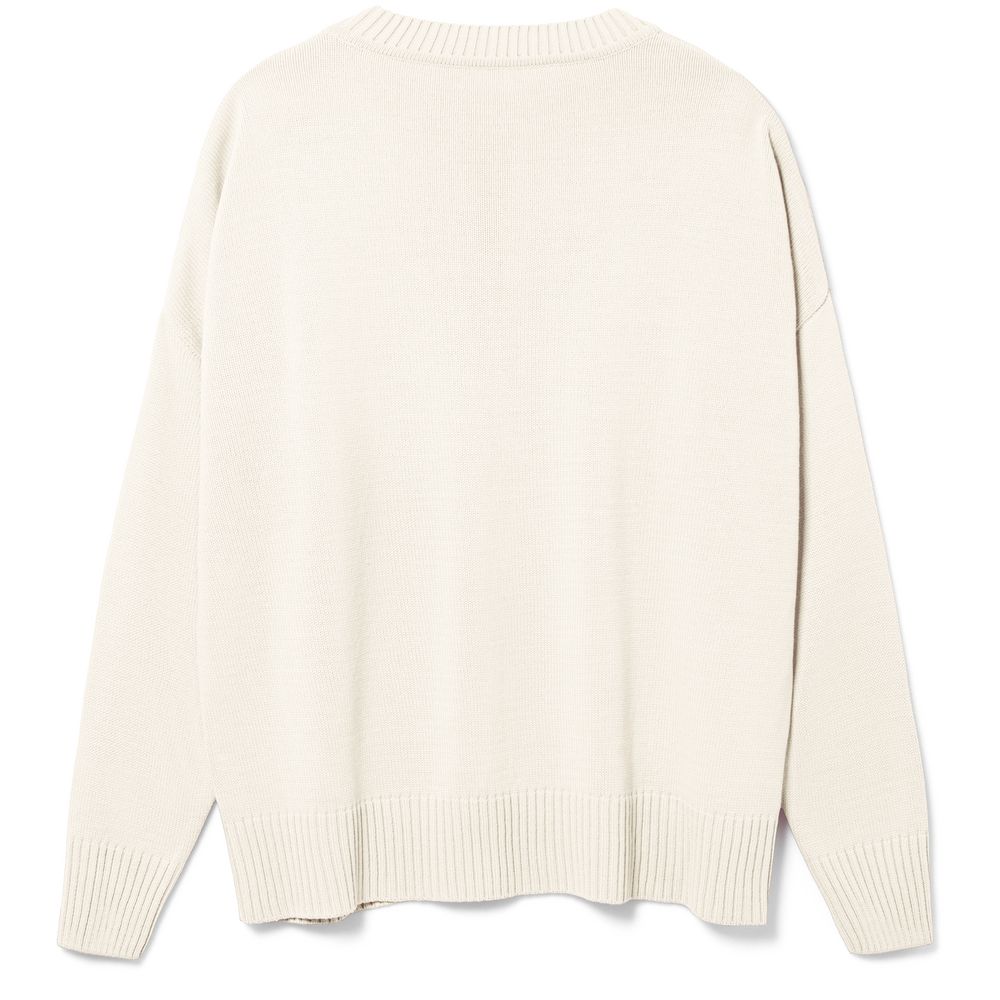 Джемпер оверсайз унисекс Stated в сумке, белый (молочный) Джемпер оверсайз унисекс Stated в сумке, белый (молочный)