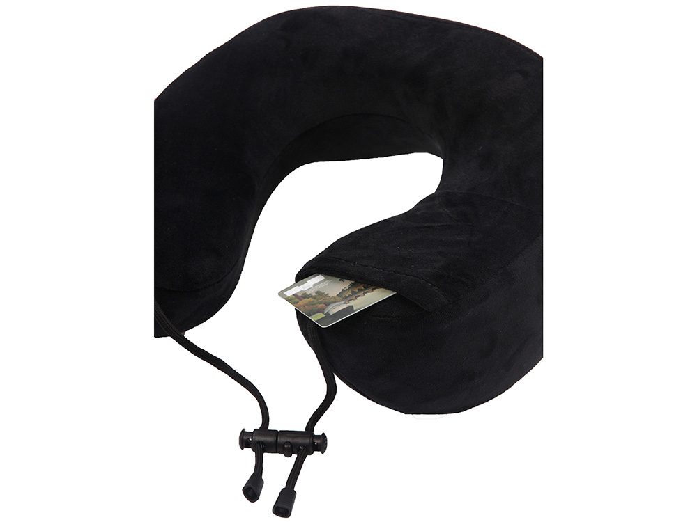 Подушка для путешествий с эффектом памяти Мемо Bluewinder Black