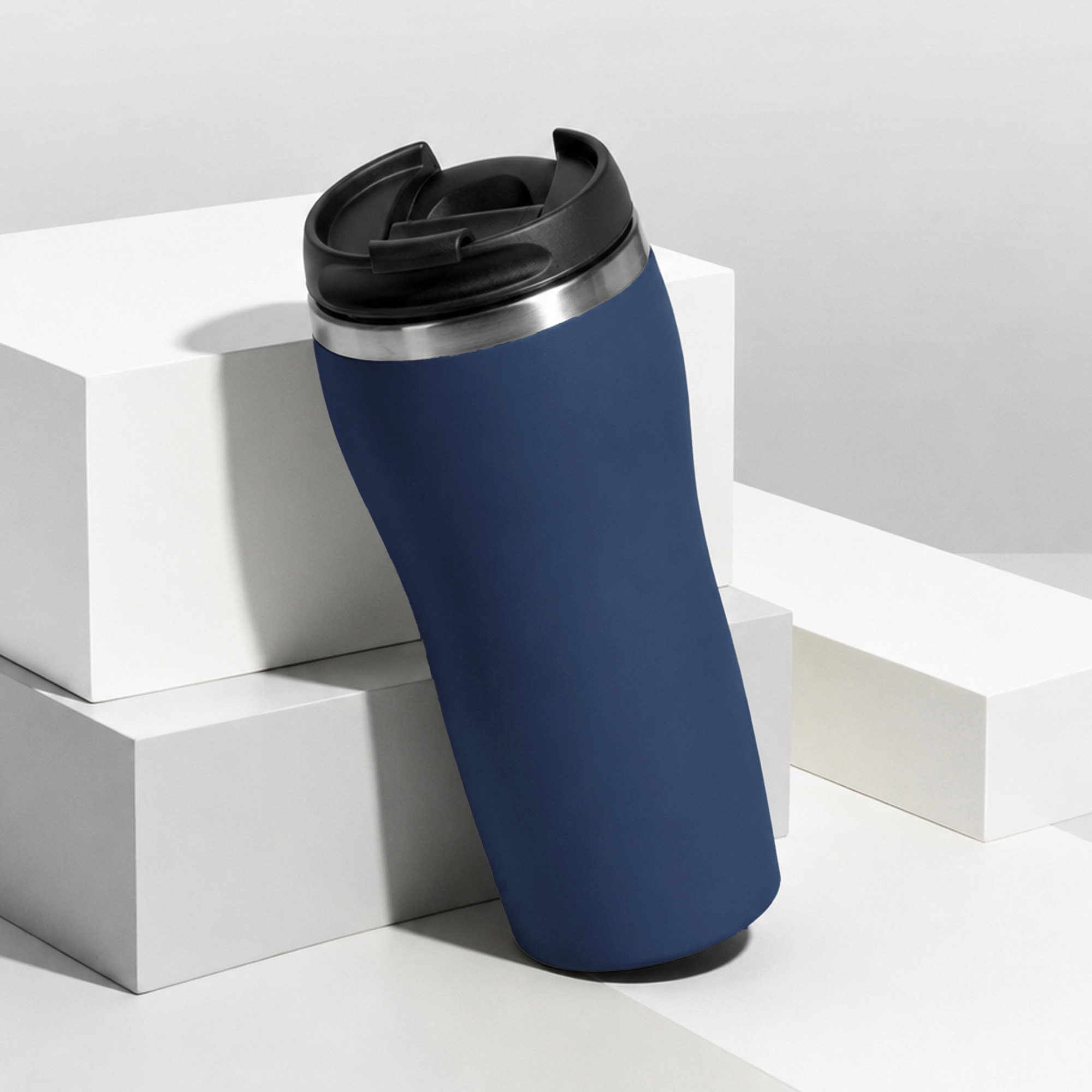 Термокружка Double wall mug C1, soft touch, 350 мл, темно-синий (Р) Термокружка Double wall mug C1, soft touch, 350 мл, темно-синий (Р)