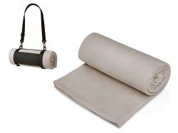 Плед Нежность с плечевым ремнем, светло -серый