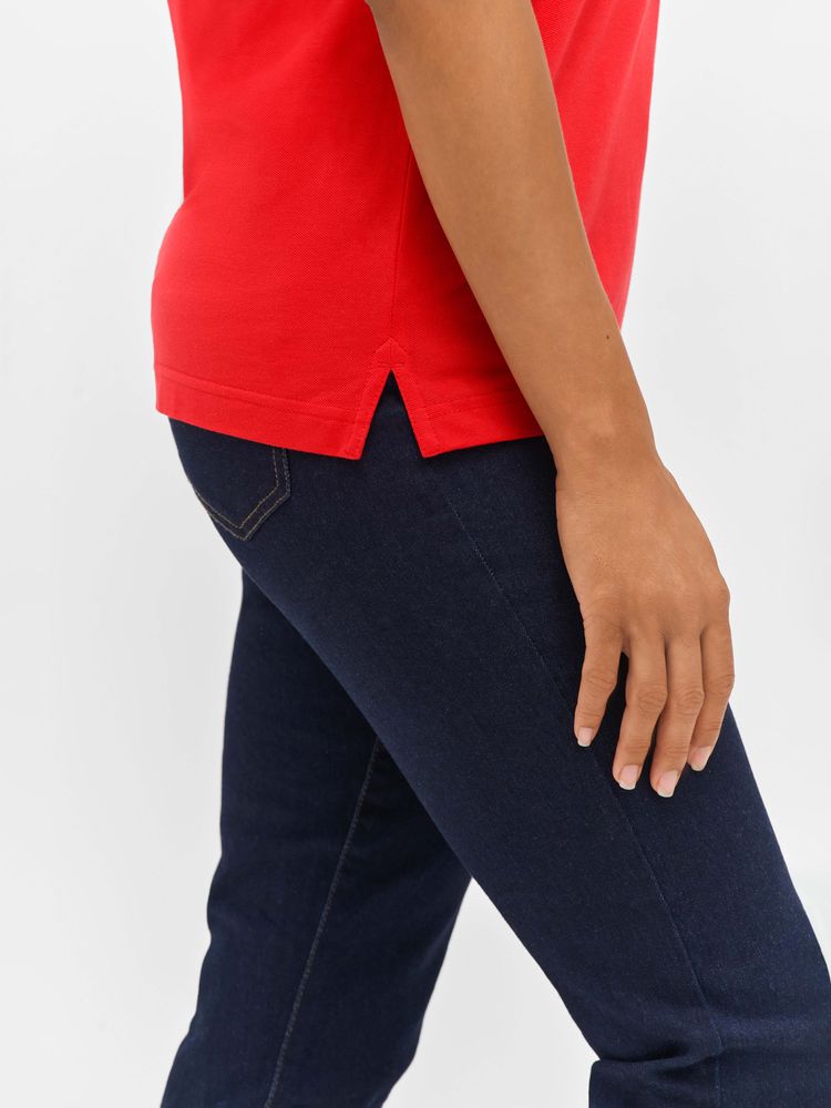 Рубашка поло унисекс Palermo, белая с темно-синим Рубашка поло унисекс Palermo, белая с темно-синим