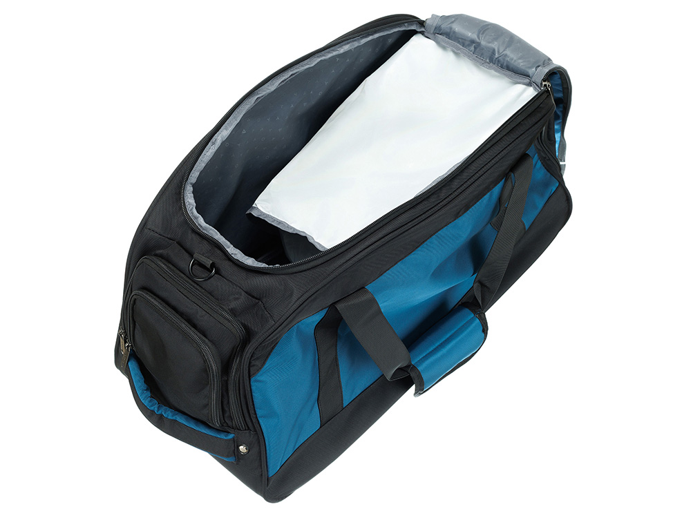Сумка спортивная TORBER, синий/черный, полиэстер, 52 х 25 х 30 см Сумка спортивная TORBER, синий/черный, полиэстер, 52 х 25 х 30 см