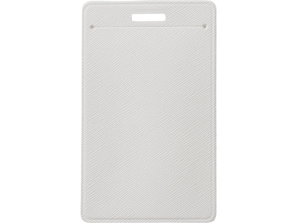 Бейдж с рулеткой-карабин Favor, белый