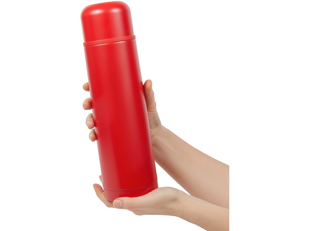 Термос Relaxika 101 (1 литр), красный (без лого)