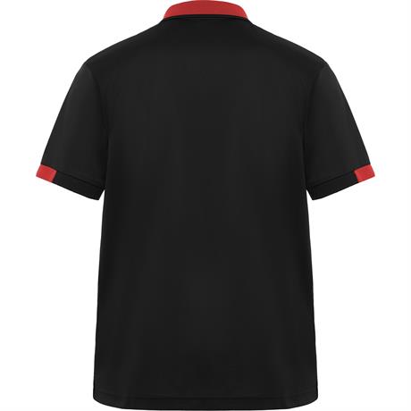 Футболка поло SAMURAI мужская, ЧЕРНЫЙ/КРАСНЫЙ L