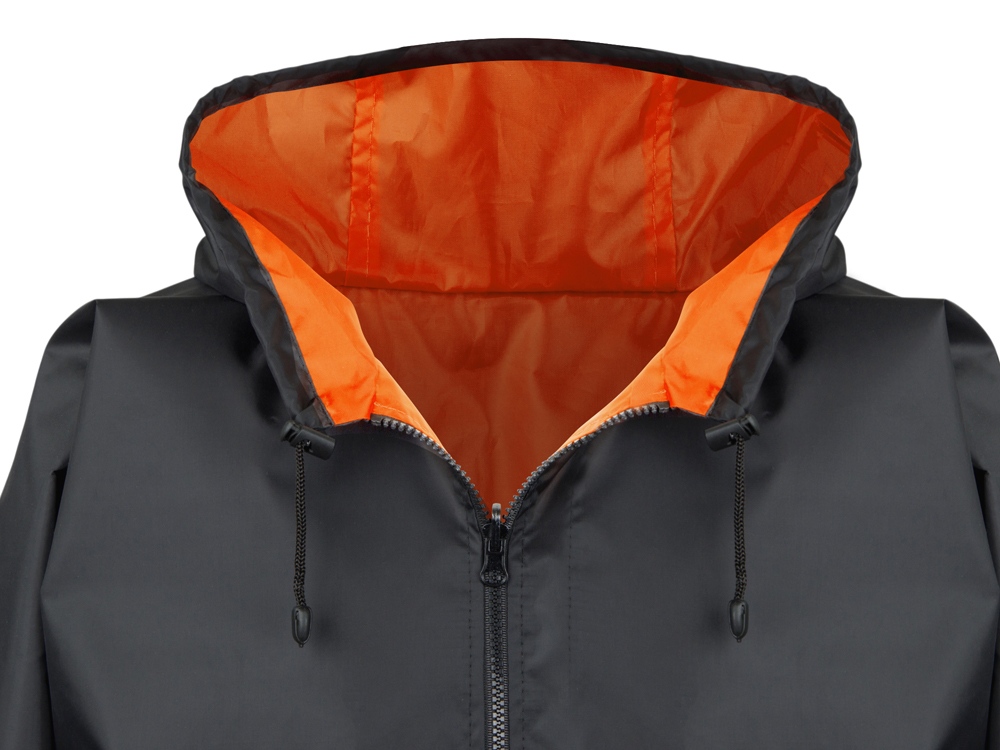 Дождевик Bi-color унисекс, оранжевый/черный