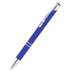 Ручка металлическая Molly софт-тач, ярко-синяя