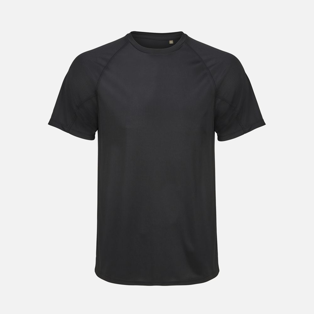 Футболка спортивная унисекс Vortex, черная