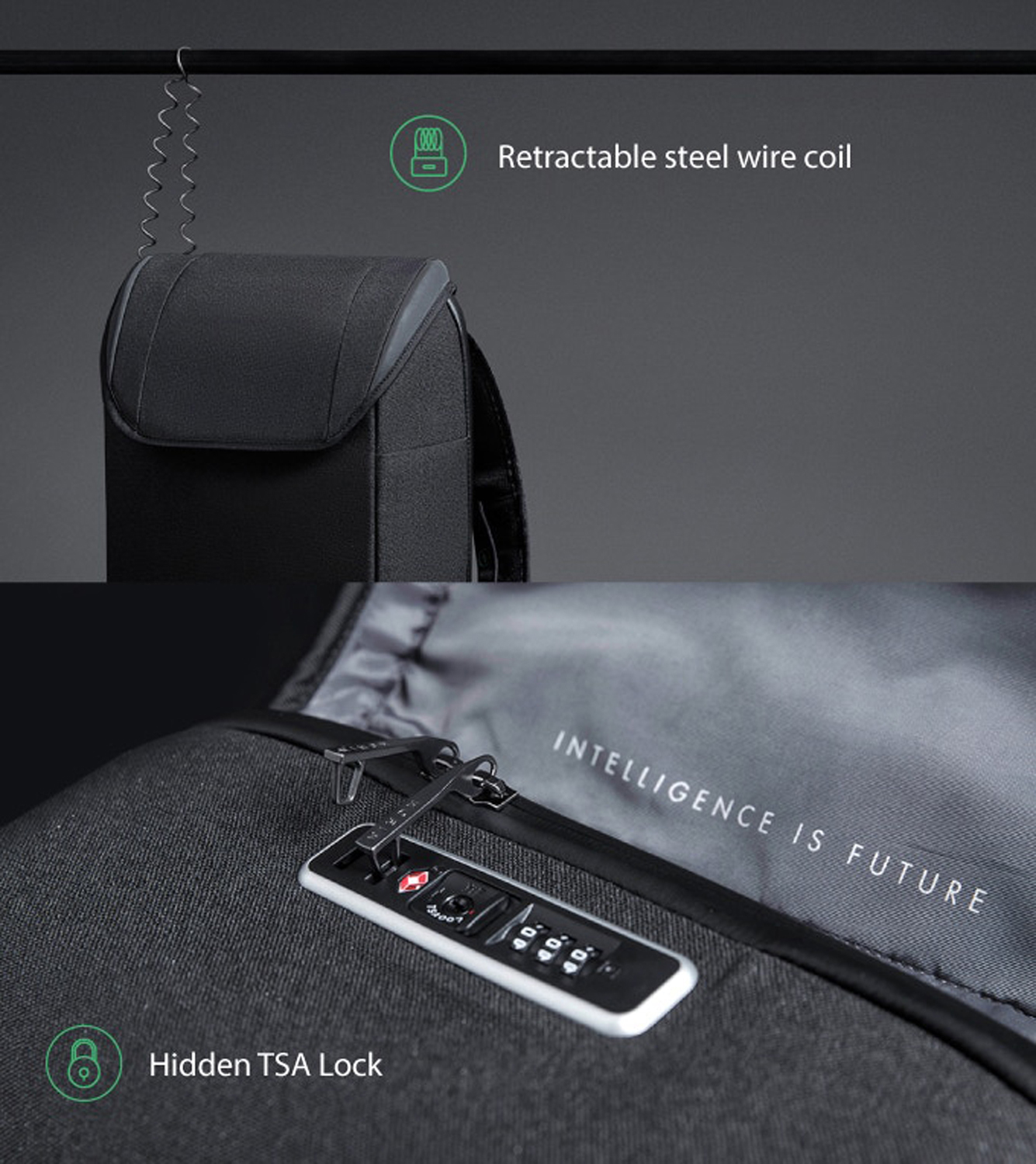 Рюкзак KORIN ClickPack X 45х32х15,5 см, с клапаном, черный