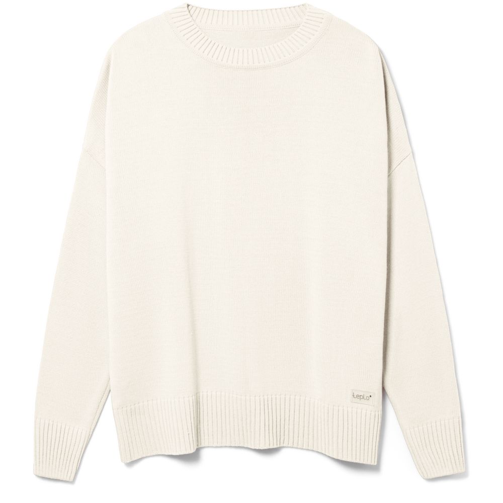 Джемпер оверсайз унисекс Stated в сумке, белый (молочный) Джемпер оверсайз унисекс Stated в сумке, белый (молочный)