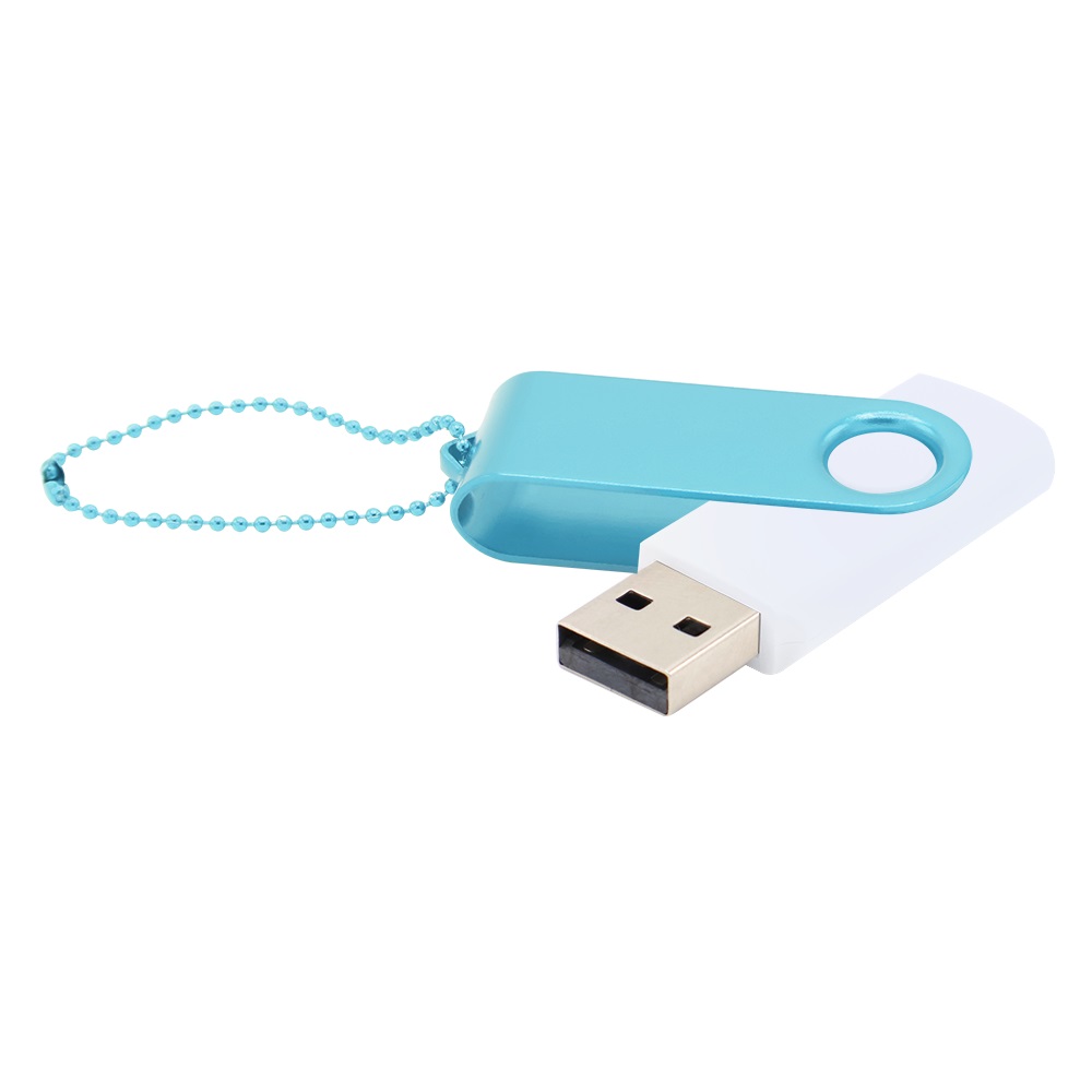 Флешка Designer To Go 2.0 USB 16Gb, белый/голубой Флешка Designer To Go 2.0 USB 16Gb, белый/голубой