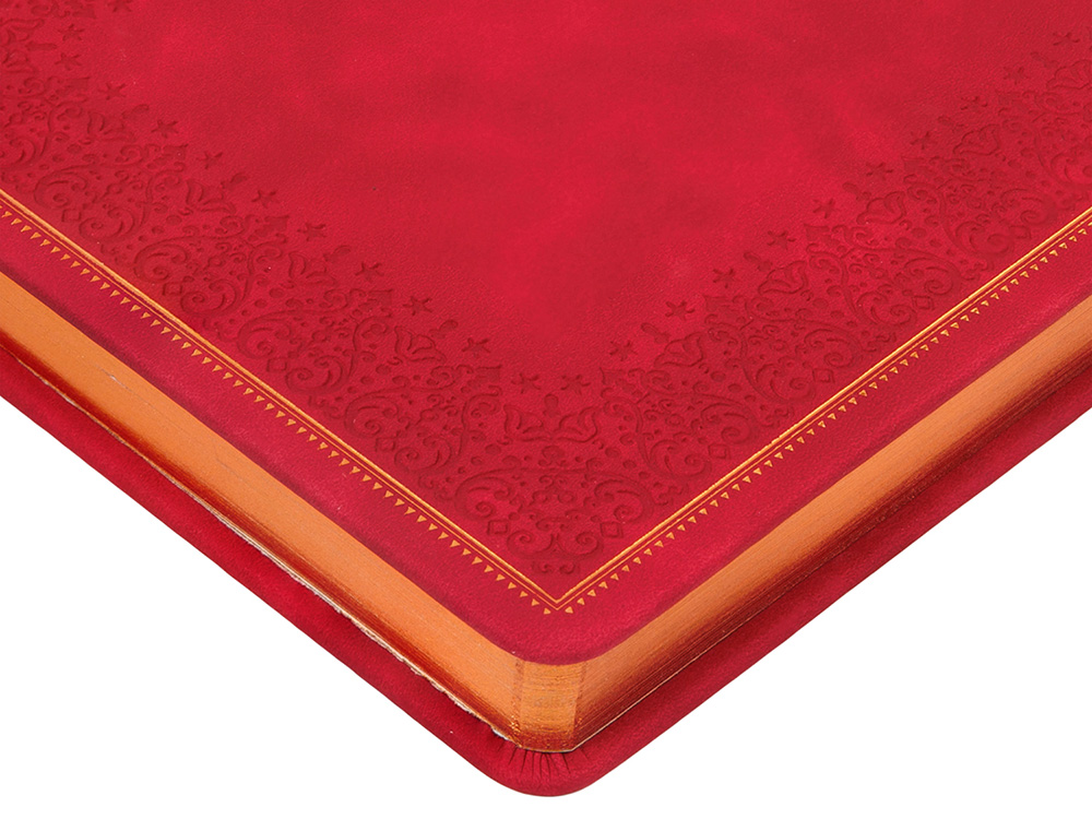 Ежедневник недатированный А5 Royal, красный с бронзовым срезом Ежедневник недатированный А5 Royal, красный с бронзовым срезом