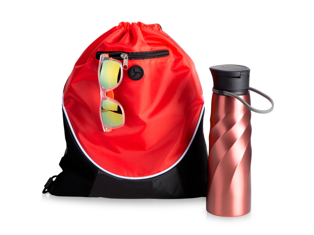 Подарочный набор с солнцезащитными очками и бутыкой для воды Summerheat, красный Подарочный набор с солнцезащитными очками и бутыкой для воды Summerheat, красный