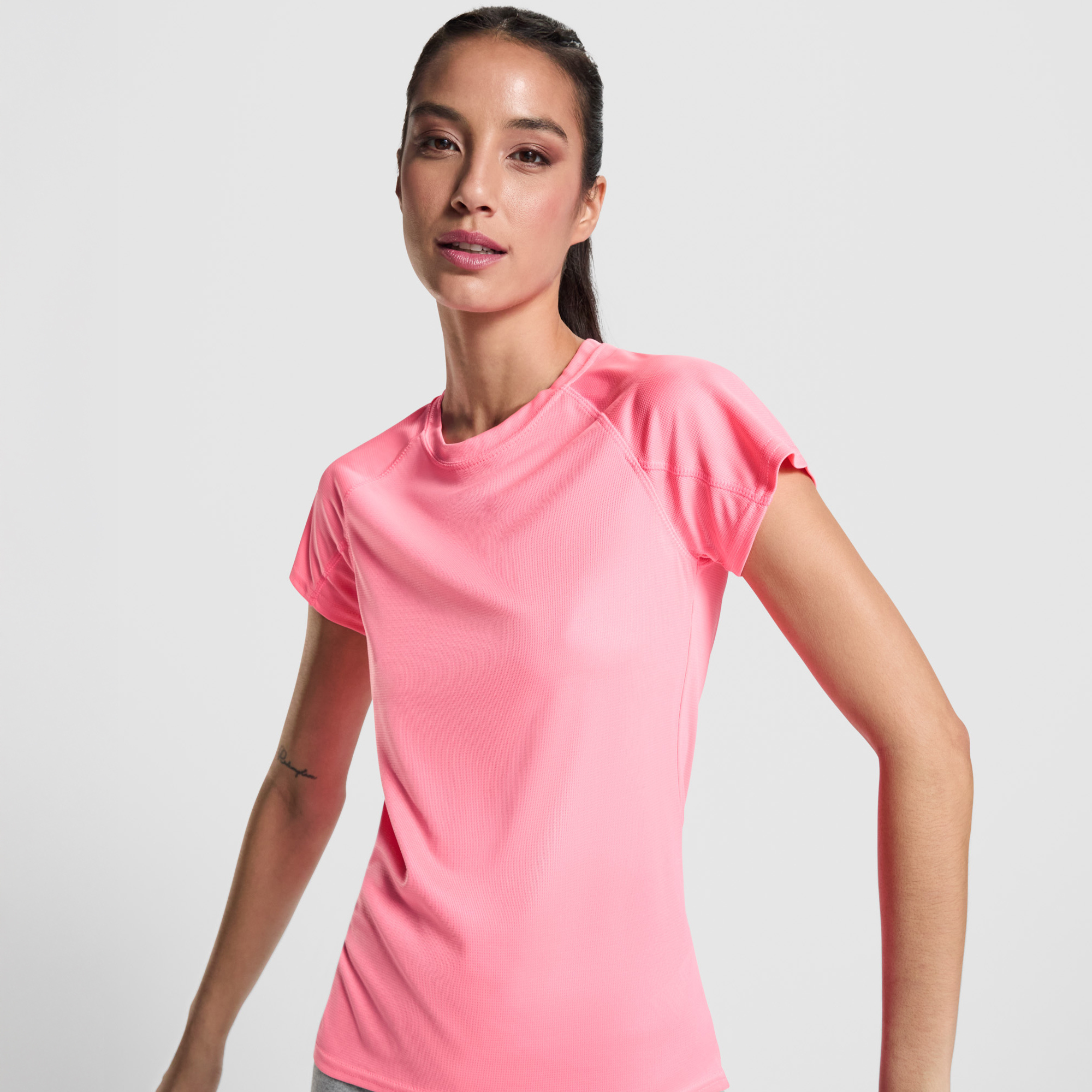 Спортивная футболка BAHRAIN WOMAN женская, ФЛУОРИСТЦЕНТНЫЙ РОЗОВЫЙ S