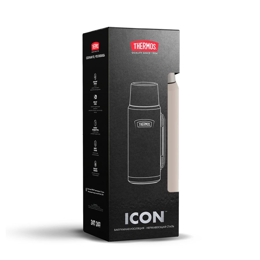 Термос Icon 1200, бежевый