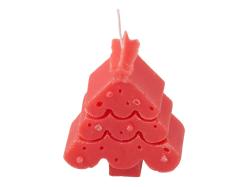 Свеча Елочка, красный