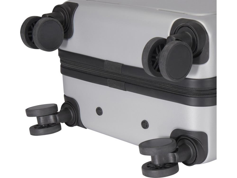 Rover Pro 20-дюймовый чемодан на колесах из материалов, переработанных согласно стандарту GRS, объемом 40 л - Серебряный