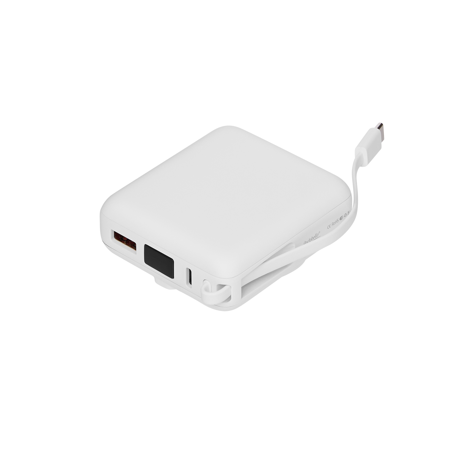 Внешний аккумулятор с подсветкой Риттер PD (Ritter PD) 10000mAh с функцией беспроводной зарядки 15W, белый Внешний аккумулятор с подсветкой Риттер PD (Ritter PD) 10000mAh с функцией беспроводной зарядки 15W, белый