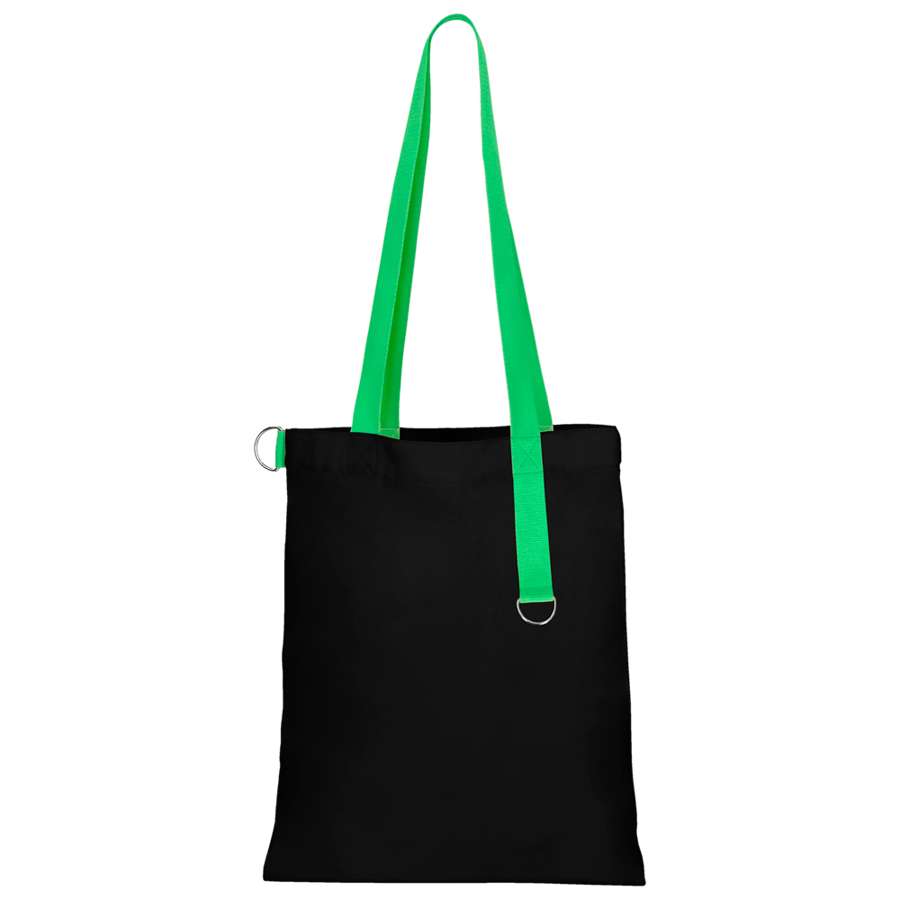 Сумка для покупок Black GLOW 325 г/м² с ремувкой, зелёная/зелёная