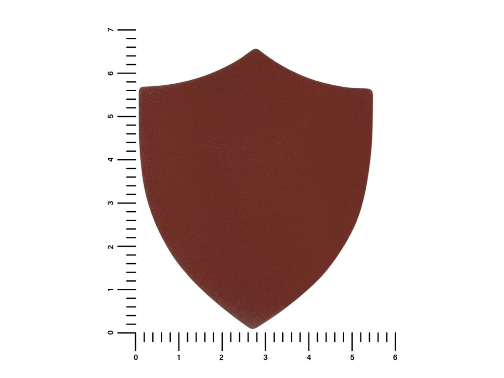 ПАТЧ ЩИТ nubuk (коричневый ) 6,6 х 5,5 см