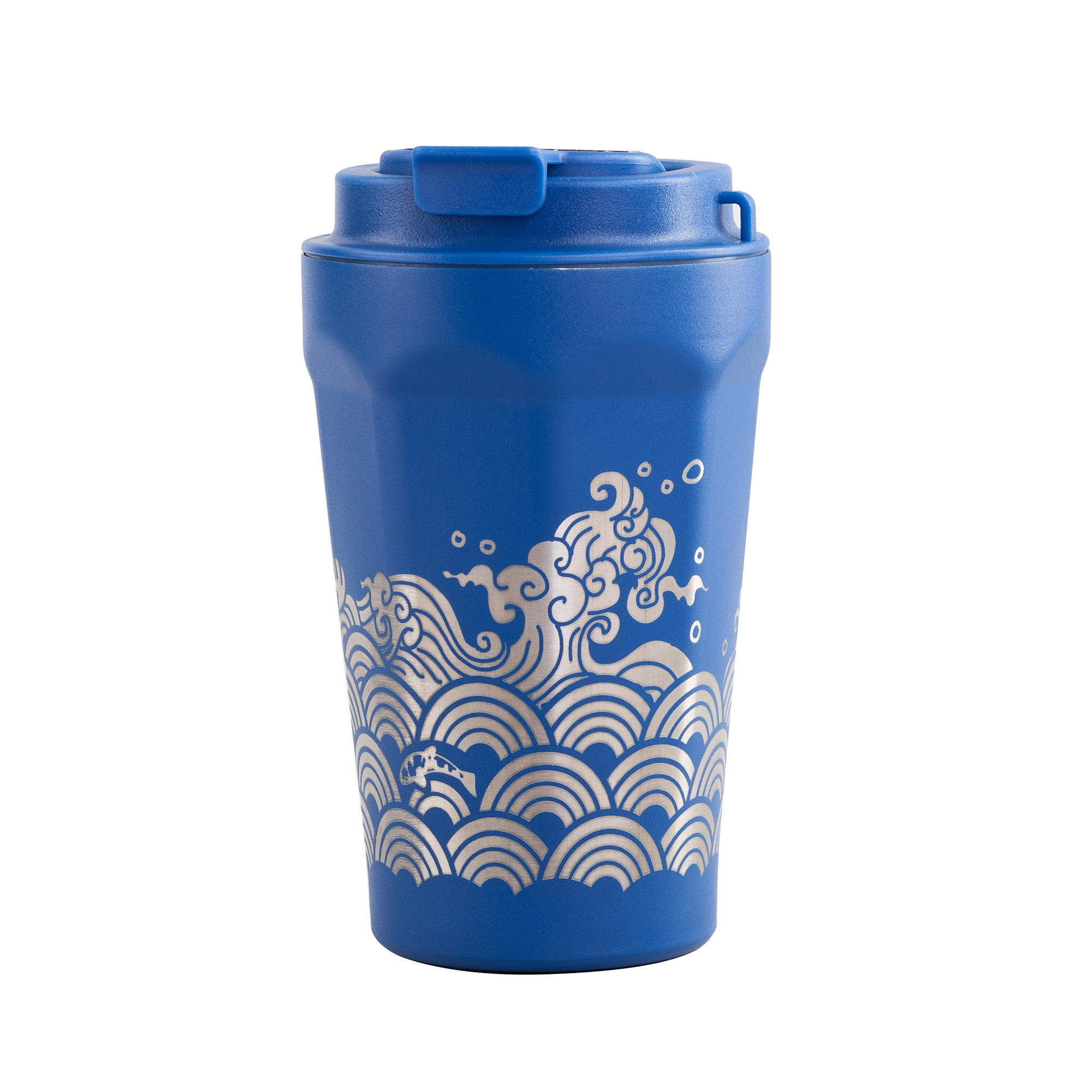 Термостакан "Legend_Волны" 390 мл с индикацией температуры, покрытие пудра Термостакан "Legend_Волны" 390 мл с индикацией температуры, покрытие пудра