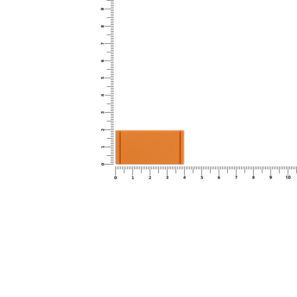 Лейбл из ПВХ Dzeta, XS, оранжевый