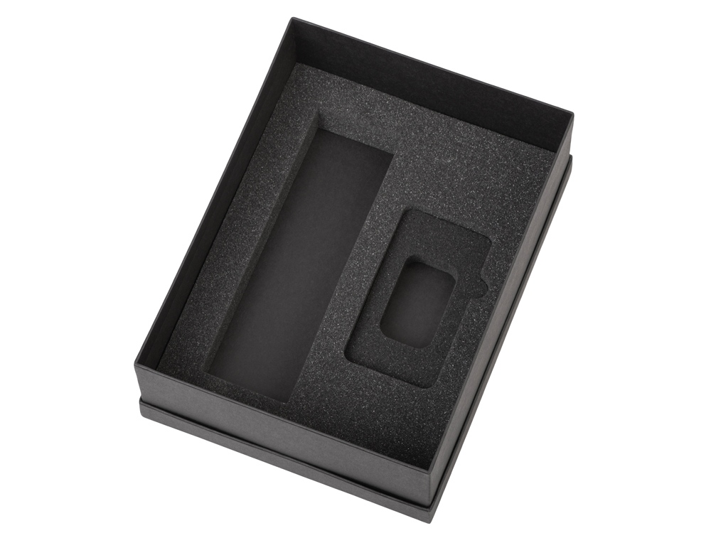 Подарочный набор с термосом и повербанком С2, темно-синий