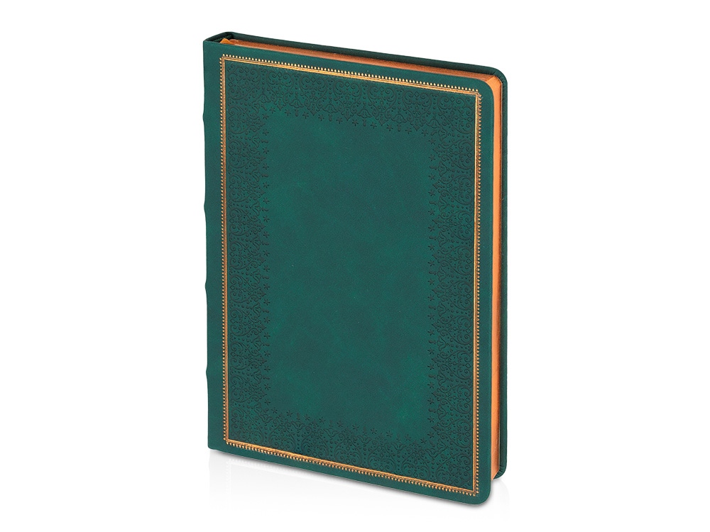 Ежедневник недатированный А5 Royal, зеленый с бронзовым срезом Ежедневник недатированный А5 Royal, зеленый с бронзовым срезом