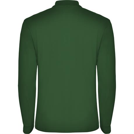 Футболка поло ESTRELLA L/S мужская, БУТЫЛОЧНЫЙ ЗЕЛЕНЫЙ XL