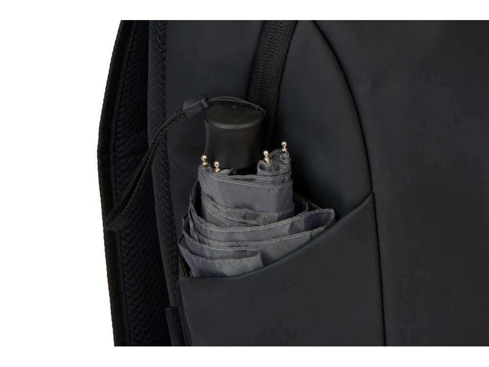 Рюкзак Sofit для ноутбука из экокожи, черный Рюкзак Sofit для ноутбука из экокожи, черный