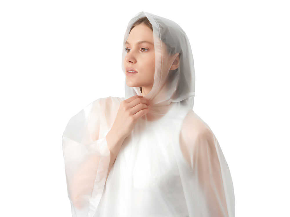 Пончо Hawaii c чехлом унисекс, белый